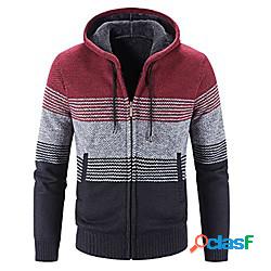 cardigan da uomo con cappuccio full zip con cappuccio felpa