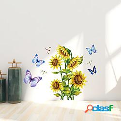 cartone animato girasole farfalla casa per bambini scuola
