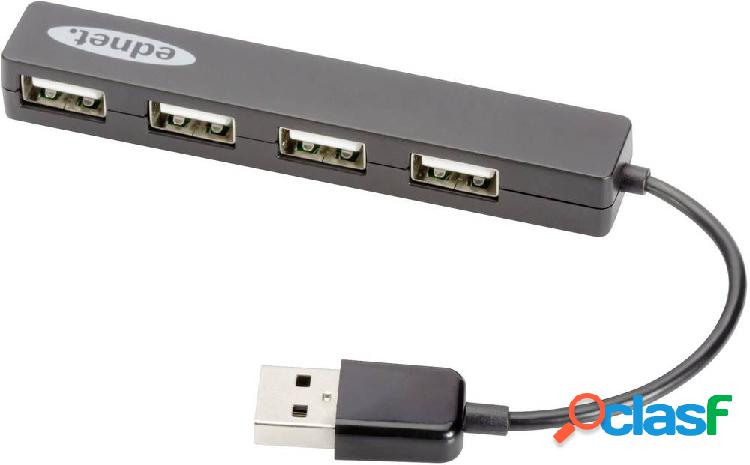 ednet 85040 4 Porte Hub USB 2.0 Nero