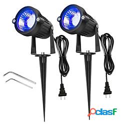 esterno 2pcs 5w impermeabile luci di paesaggio a led luce da