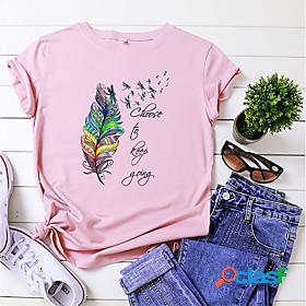 feather dragonfly print t-shirt