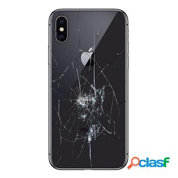 iPhone X Back Cover Repair - Glass Only - Black