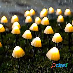 luci a stringa solare decorazione da giardino luci a fungo a