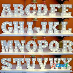 luci led lettere firmano 26 lettere alfabeto illuminano