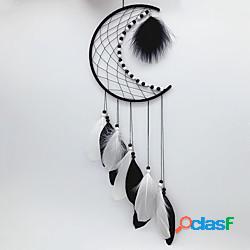 luna intrecciata dreamcatcher ornamenti fatti a mano