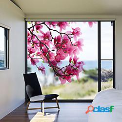 magnolia motivo floreale pellicola per vetri opaca vinile