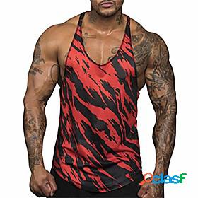 men muscle fitness tank top bodybuilding workout gym sport