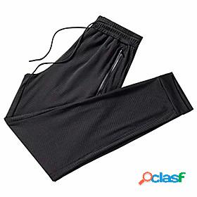 mens summer ice silk sweatpants big and tall teens thin