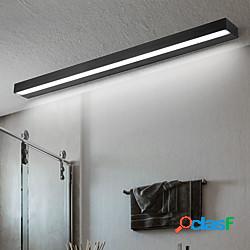 opaco led specchio luce vanità luce moderna nero bianco