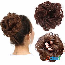 pezzo di capelli chignon disordinato spessa updo scrunchies