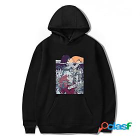 ponyo on the cliff printed unisex pullover casual hoodie for