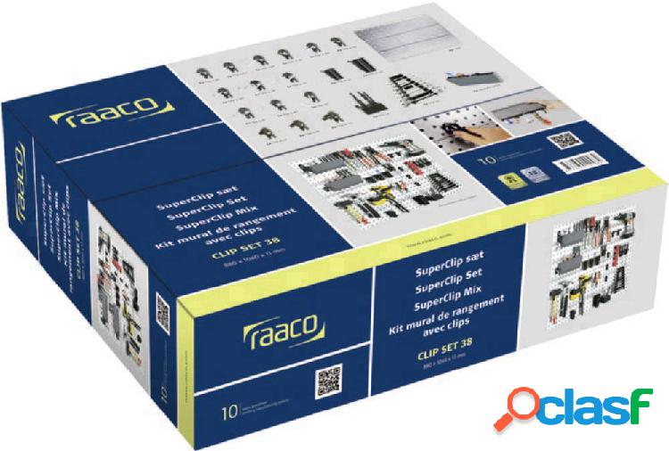 raaco 120982 Lochplatten-Set Clip kit 38 (L x A x P) 1040 x