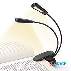 ricaricabile 5500-6000k 5 led light libro facile da leggere