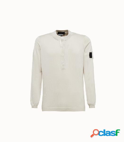 stone island shadow project maglia henley colre beige