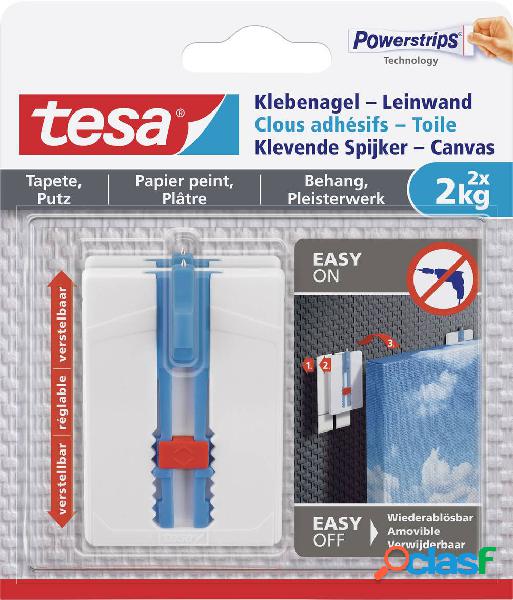 tesa 77779 Tela di velcro tesa ®, regolabile, tappezzeria e