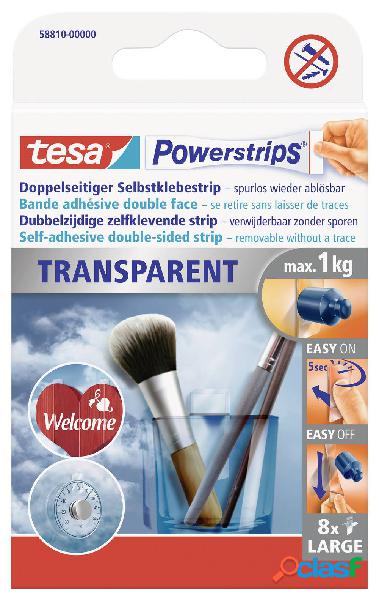 tesa POWERSTRIPS® Tesa Powerstrips® trasparente Large (L x