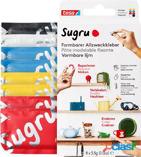 tesa Sugru Plastilina adesiva 41284-00001-00 Rosso, Blu,