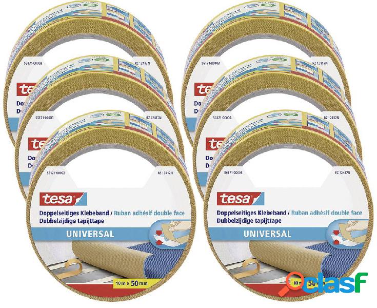 tesa UNIVERSAL 56171 Nastro biadesivo (L x L) 10 m x 50 mm 6