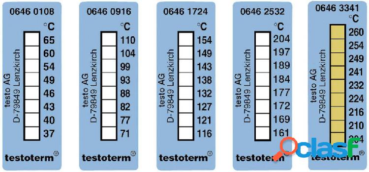 testo testoterm Strisce termometriche 71 fino a 110 °C