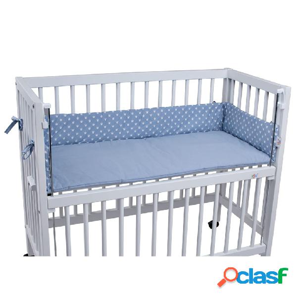 tiSsi Nido Intarsiato per la Culla MAXI Boxspring Azzurro