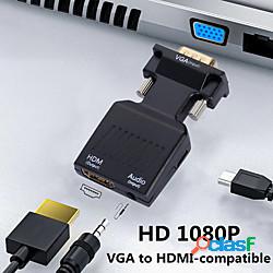 vga a hdmi convertitore compatibile adattatore 1080p vga