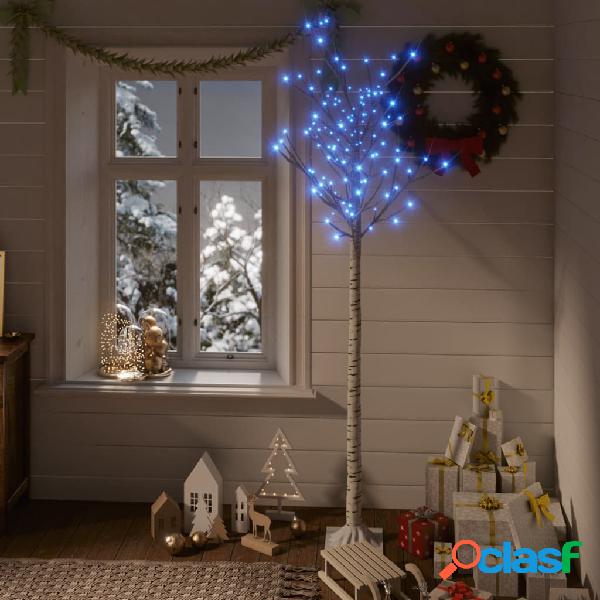 vidaXL Albero Natale 180 LED 1,8m Salice Blu Interno Esterno