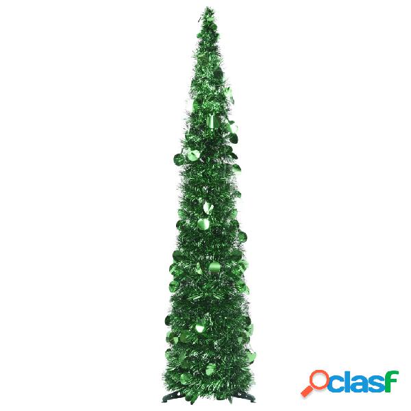 vidaXL Albero di Natale Artificiale Apribile Verde 120 cm