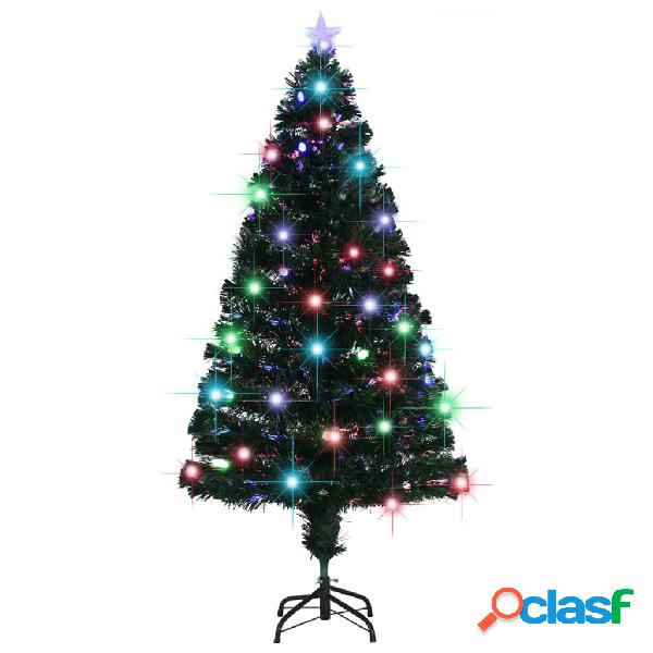 vidaXL Albero di Natale Artificiale Supporto/LED 150 cm