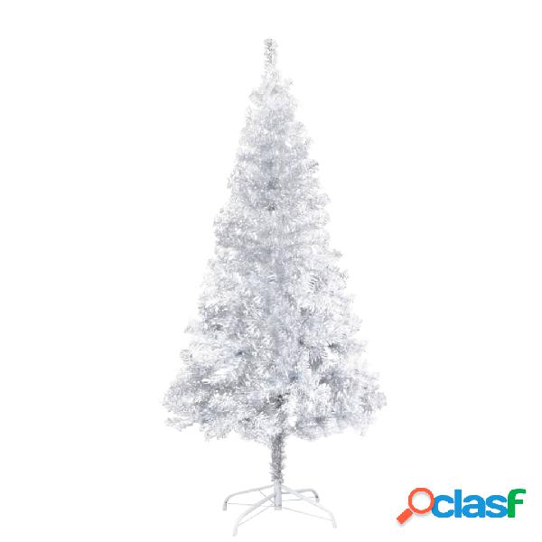 vidaXL Albero di Natale Artificiale con Supporto Argento 150