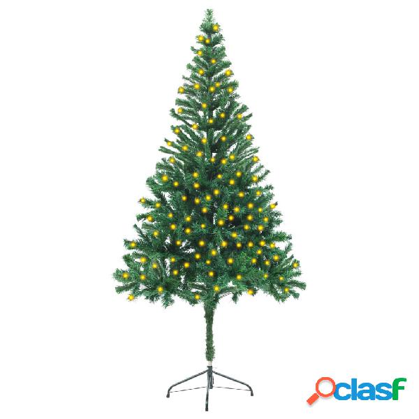 vidaXL Albero di Natale Artificiale con a LED Supporto 180