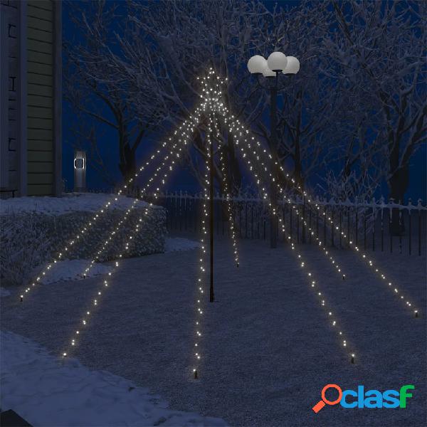 vidaXL Albero di Natale Cascata Luci LED Interni Esterni 400