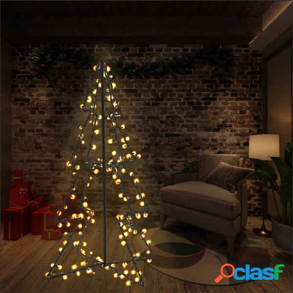 vidaXL Albero di Natale a Cono 160 LED per Interni Esterni