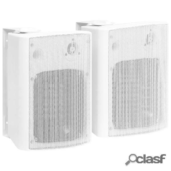 vidaXL Altoparlanti Stereo da Parete 2 pz Bianchi Interni