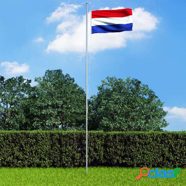 vidaXL Bandiera Olandese con Pennone in Alluminio 6,2 m