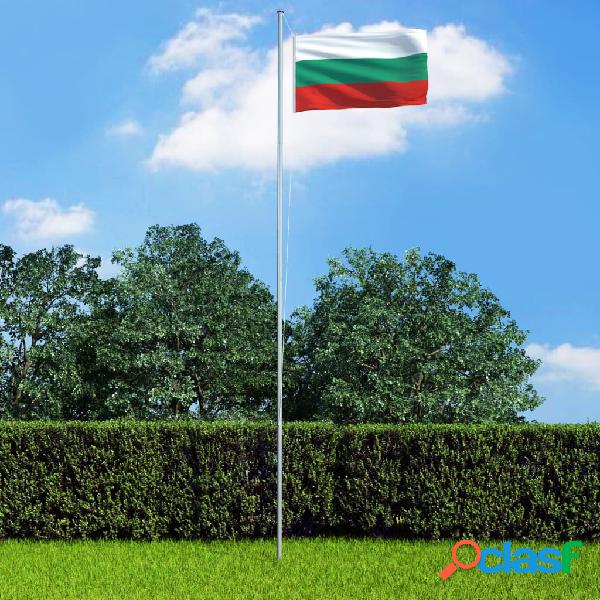 vidaXL Bandiera della Bulgaria 90x150 cm