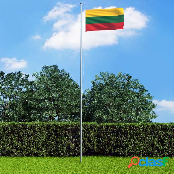 vidaXL Bandiera della Lituania 90x150 cm