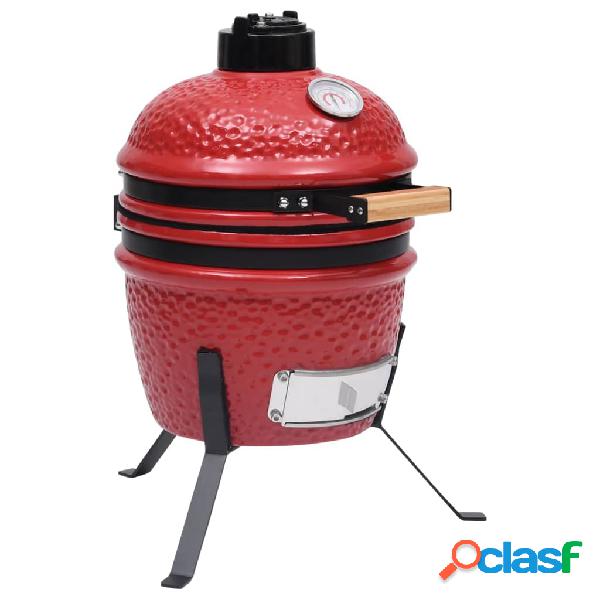 vidaXL Barbecue Affumicatore 2 in 1 Kamado in Ceramica 56 cm