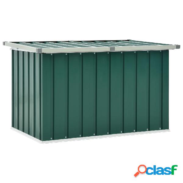 vidaXL Baule da Giardino Verde 109x67x65 cm