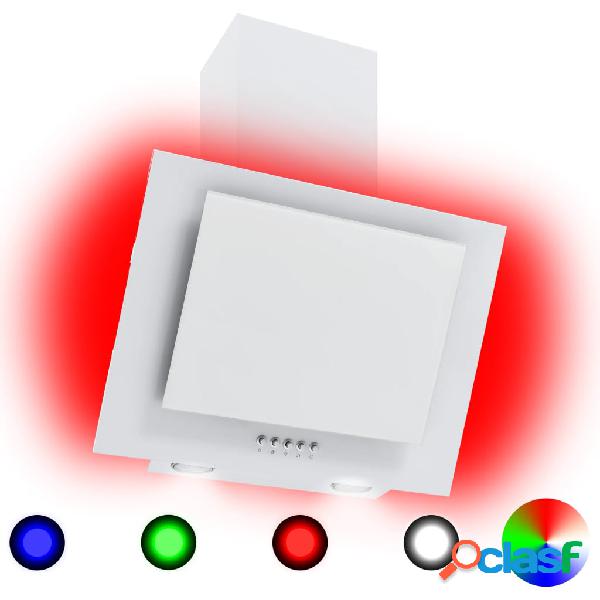 vidaXL Cappa RGB con LED 60 cm in Acciaio Inox e Vetro