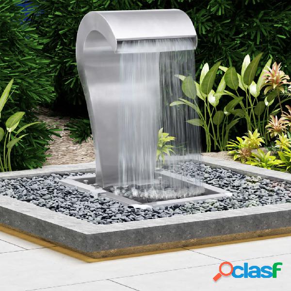 vidaXL Cascata da Giardino Argento 52,4x34,2x82 cm in