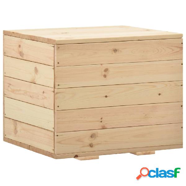 vidaXL Cassapanca 60x54x50,7 cm in Legno Massello di Pino