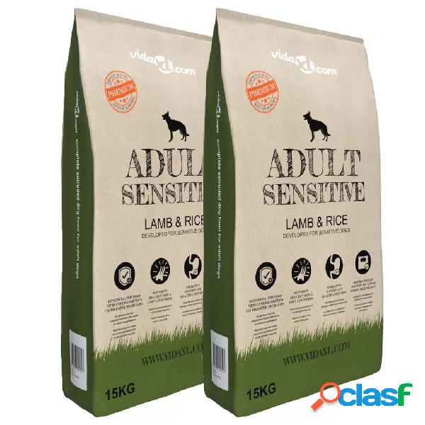vidaXL Cibo Secco Cani Premium Adult Sensitive Lamb & Rice