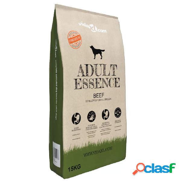 vidaXL Cibo Secco per Cani Premium Adult Essence Beef 15 kg