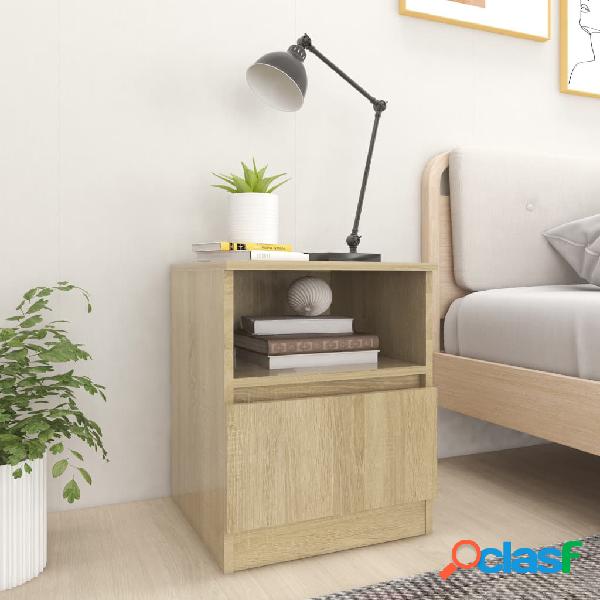 vidaXL Comodini 2 pz Rovere Sonoma 40x40x50 cm in Truciolato