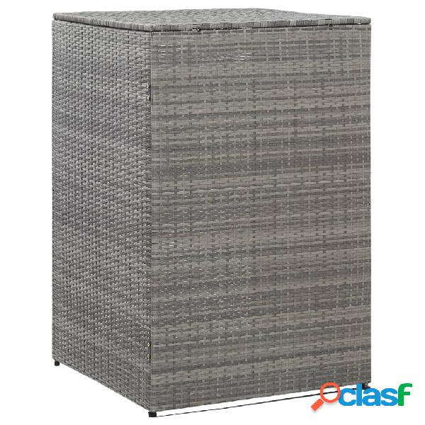 vidaXL Copribidone Singolo Spazzatua Antracite 76x78x120 cm