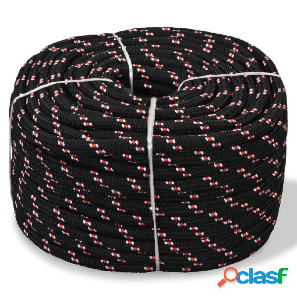 vidaXL Corda Nautica in Polipropilene 16 mm 50 m Nera