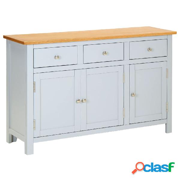 vidaXL Credenza 110x33,5x70 cm in Massello di Rovere