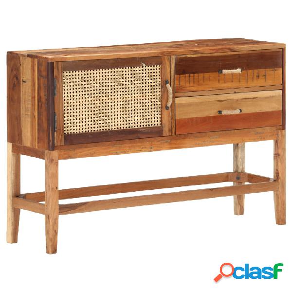 vidaXL Credenza 118x30x76 cm in Legno Massello di Recupero