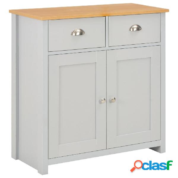 vidaXL Credenza Grigia 79x35x81 cm