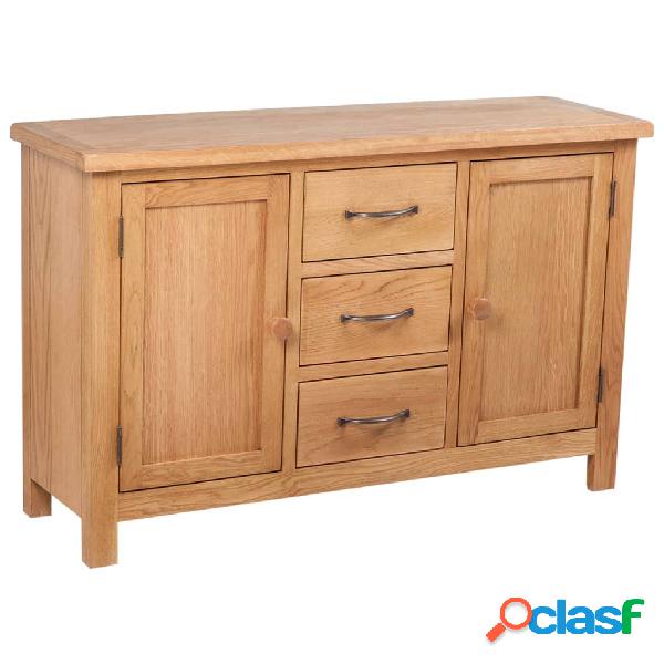 vidaXL Credenza con 3 Cassetti 110x33,5x70 cm in Massello di